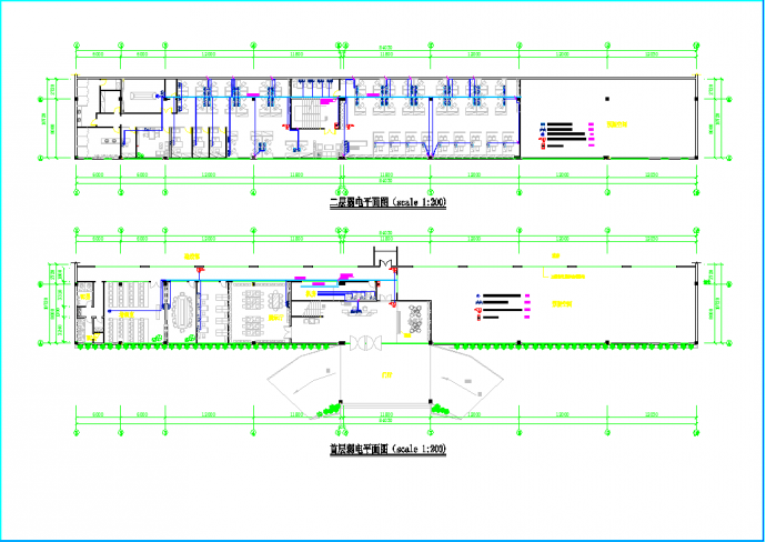 某集团公司办公大楼全套网络线路设计CAD施工图纸_图1