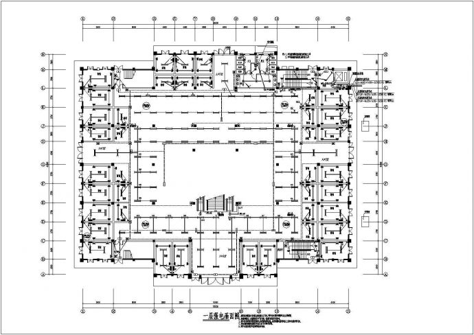 某三层中型商场全套电气设计施工图_图1