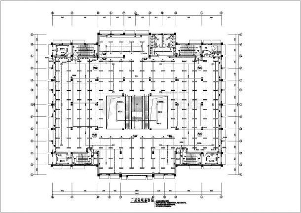 某三层中型商场全套电气设计施工图-图二