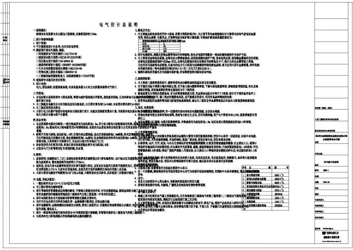 南京某地办公楼电气cad设计施工图_图1