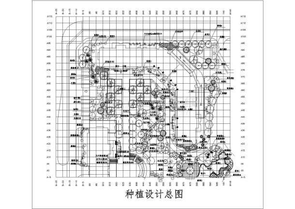 某住宅小区种植设计方案cad详施工图纸-图一