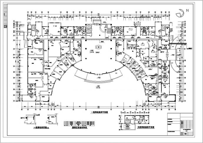医院网络通信全套详细电气设计施工CAD图_图1