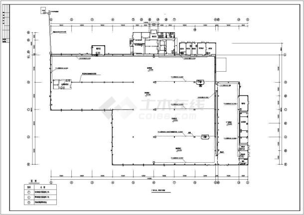 某地区某工业园厂房 (3)号车间电气cad设计施工图-图一