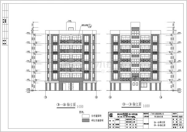 广州精通教育基地6层砖混结构职工宿舍全套施工图-图一