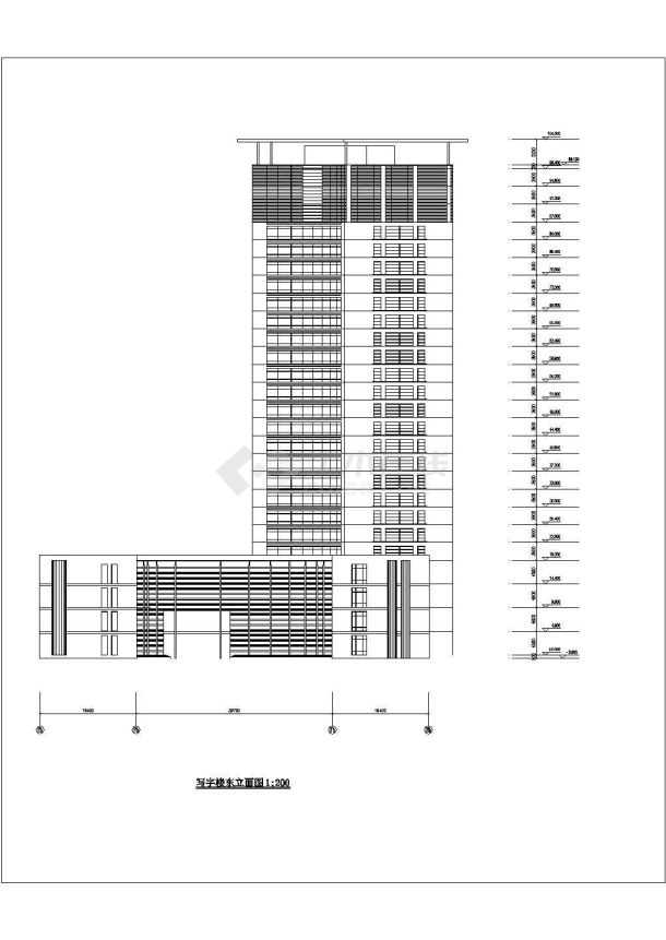 某地大型商业综合体建筑设计方案图-图二