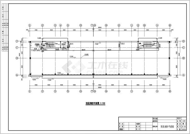 某厂区四层砖混结构厂房消防工程设计方案图-图二