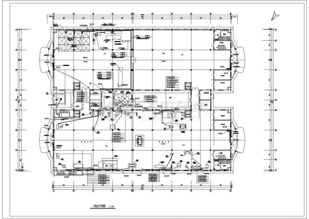 某地区某工业园厂房 (48)号车间电气cad设计施工图-图一