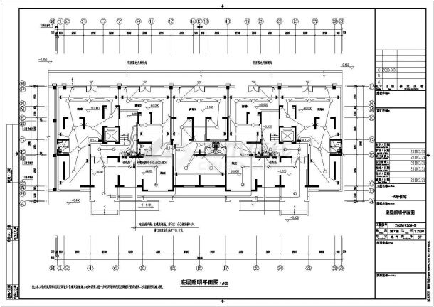 某小区九层居民住宅楼电气设计施工图-图一