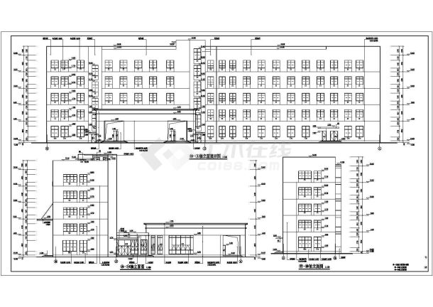 边疆某地5层办公楼建筑设计施工图-图二