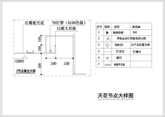 【湖南】长沙某地家具卖场装修设计施工图_图1