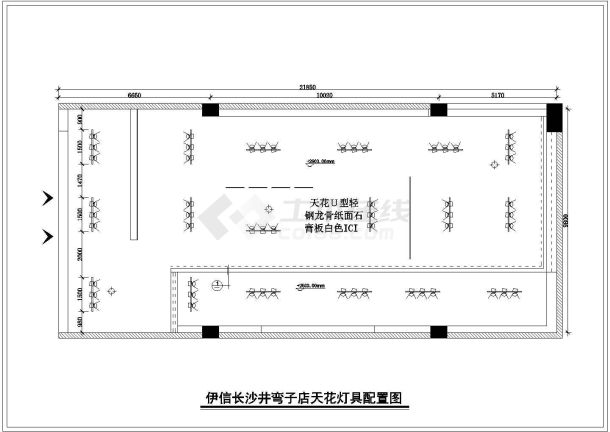 【湖南】长沙某地家具卖场装修设计施工图-图二