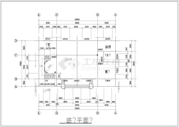 四层18×10.8豪华别墅建筑结构图（全套）-图二