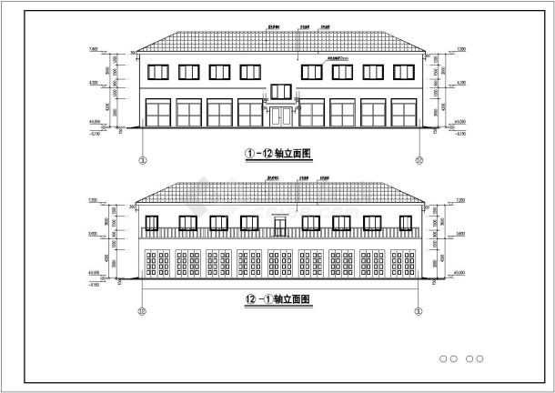 某地区二层住宅结构施工图（包含建筑设计）-图一