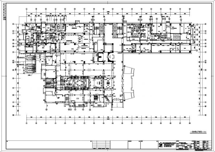 某医院十六层框架结构部分楼层给排水设计方案图_图1