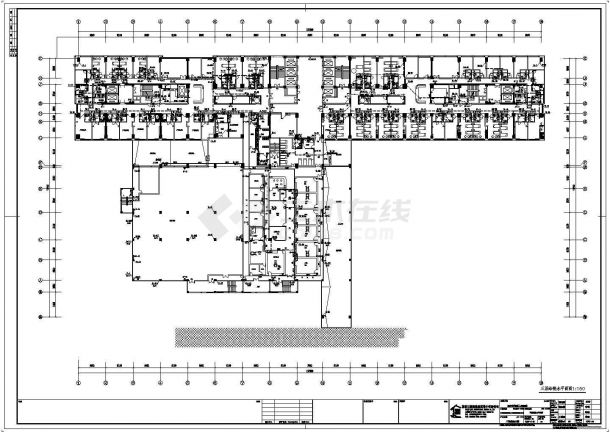 某医院十六层框架结构部分楼层给排水设计方案图-图二