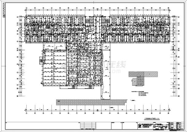 某医院十一层框架结构住院部喷淋给水工程设计图-图一