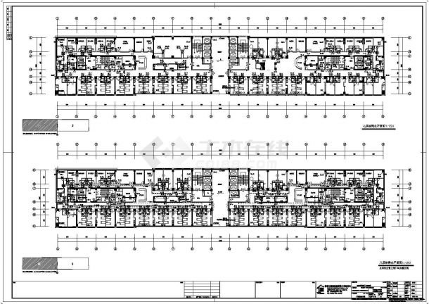 某医院十六层框架结构七至十五层给排水设计图-图一