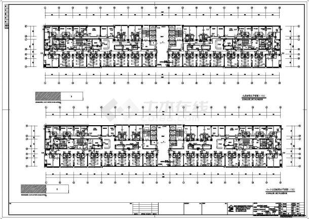 某医院十六层框架结构七至十五层给排水设计图-图二