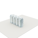 联排住宅楼 3dmax模型-图一