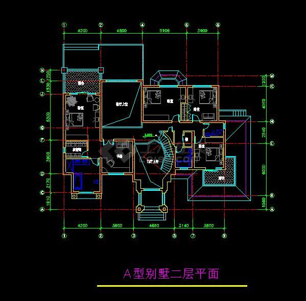 比较经典的一套精美别墅建筑设计图（全套）-图二