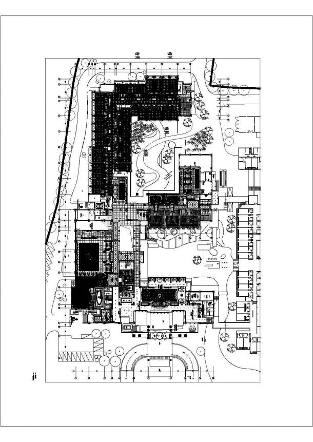 河南三门峡某6层酒店建筑室内装饰施工图-图一