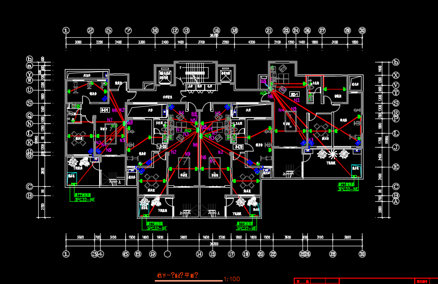 某地十一层住宅楼电气设计CAD施工图