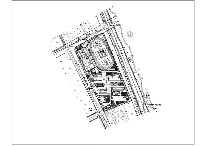 某地四层框架结构学校建筑设计方案_图1
