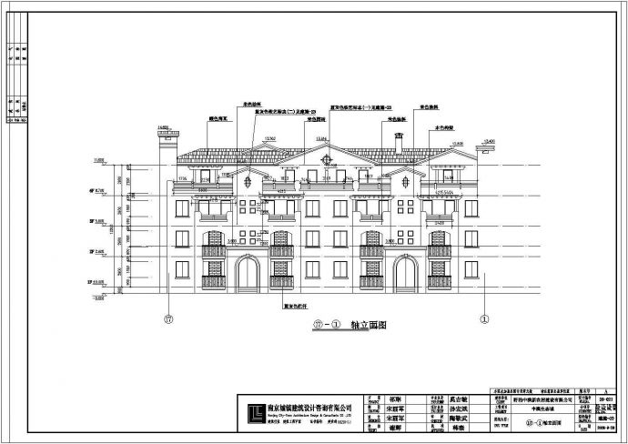 某地4层砖混结构别墅建筑设计施工图_图1