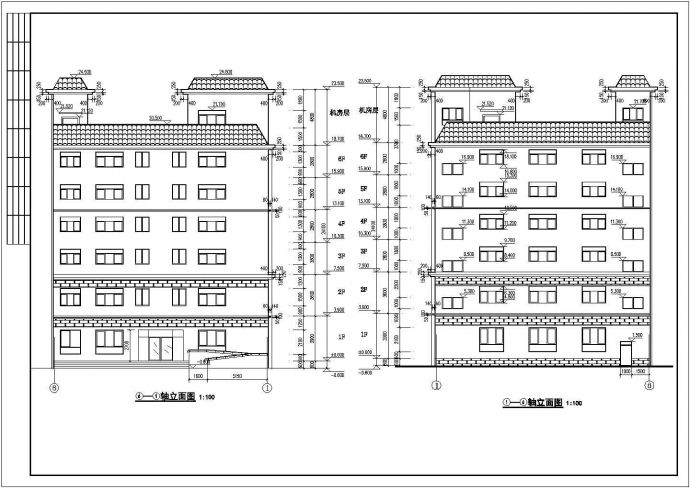郑州6层混凝土框架结构社区办公楼建筑施工图_图1