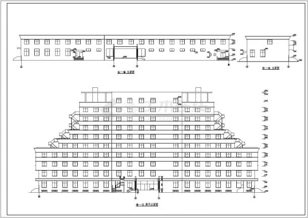 十层框架结构酒店毕业设计建筑方案图-图二