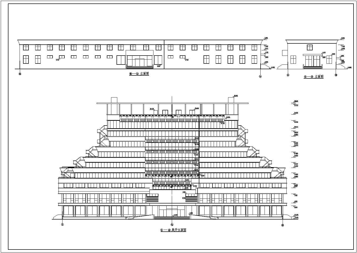十层框架结构酒店毕业设计建筑方案图