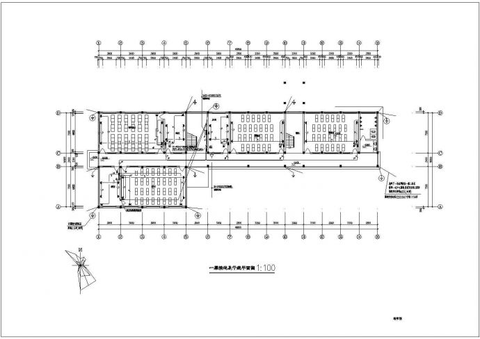 某地区某中学 (17)号教学楼电气方案cad设计施工图_图1