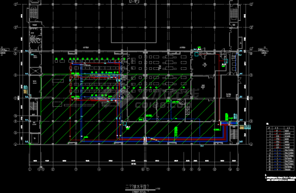 某地工厂地磅房给排水设计CAD施工图-图一