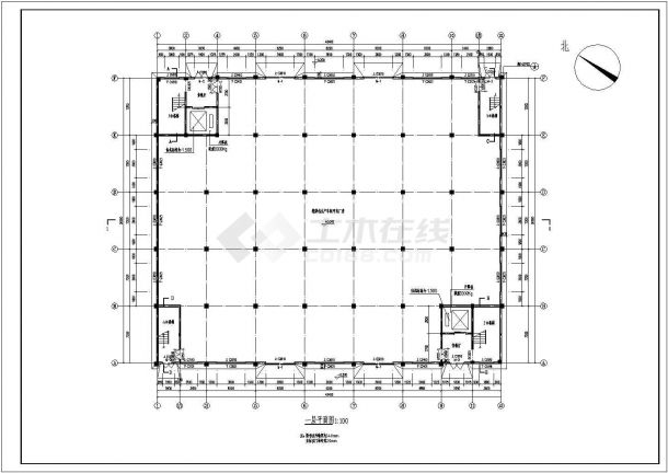 樟树市工业区3层框架结构甲类厂房建筑设计施工图-图二