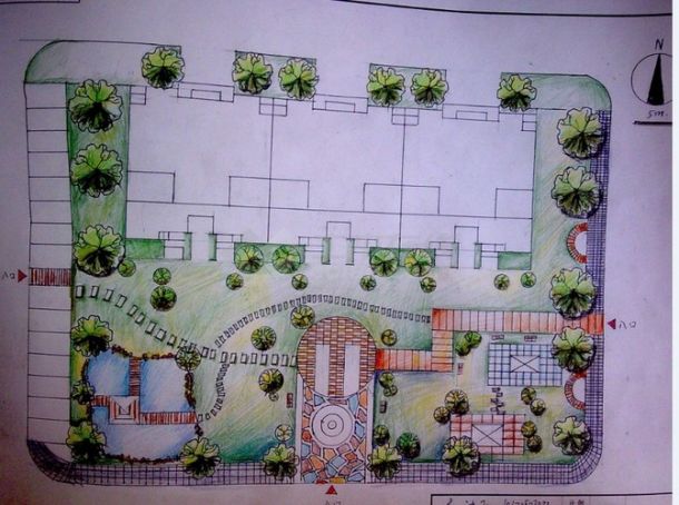 别墅庭院规划设计-图一