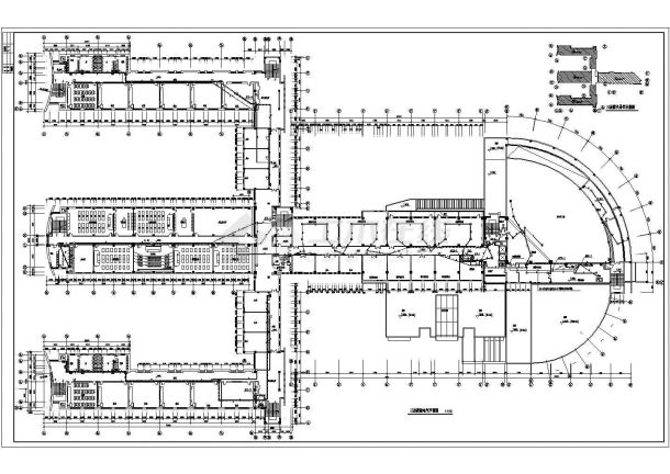 某地区某中学 (23)号教学楼电气方案cad设计施工图-图二