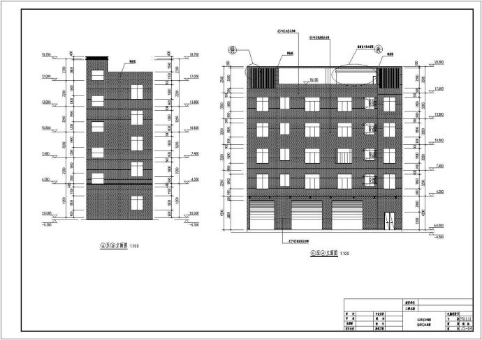 某地5层框架结构酒店建筑设计施工图_图1