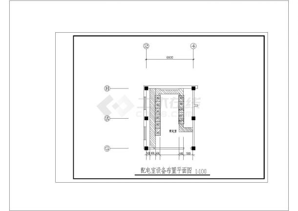 某地区七中教学楼改造维修电气cad设计施工图-图二