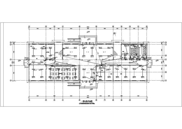 某地区某中学 (22)号教学楼电气方案cad设计施工图-图二