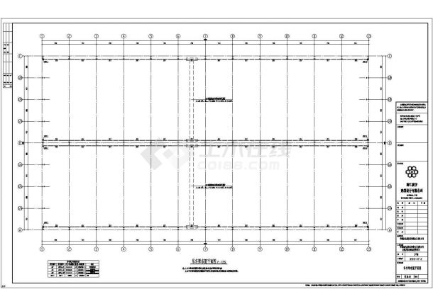 乐清市单层排架结构厂房全套结构施工图-图二