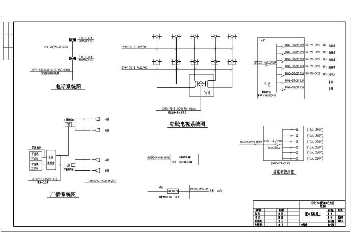 建业某幼儿园电气cad设计施工图_图1