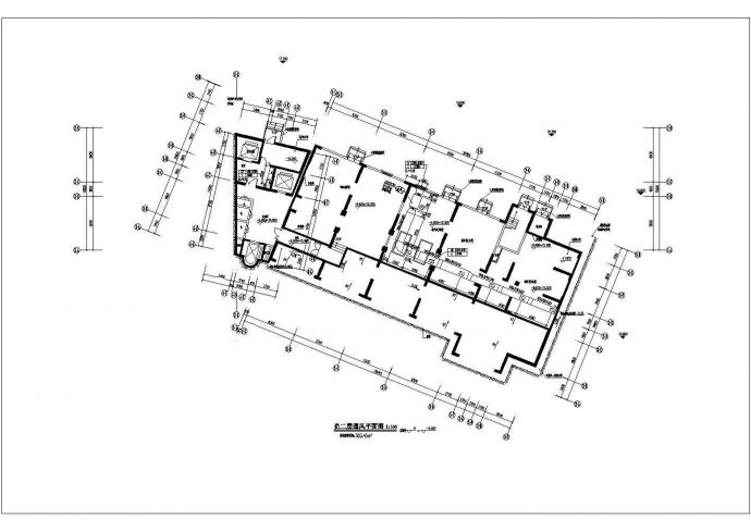 某二十层酒店（地下两层设备房）通风防排烟全套施工设计图_图1
