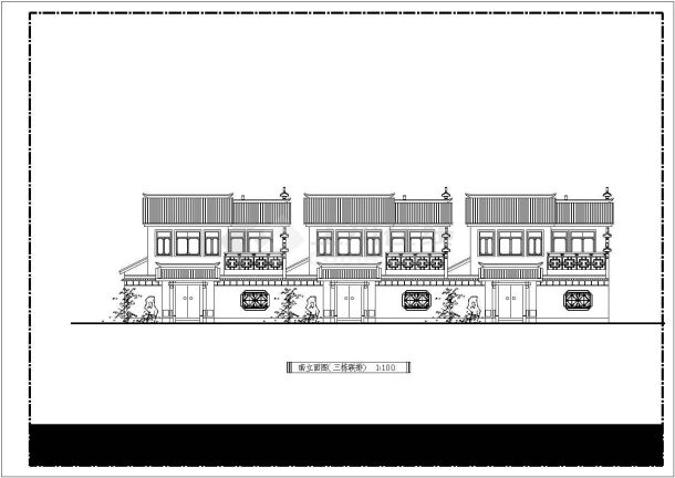 福建两层混合结构村镇住宅建筑设计方案图-图一