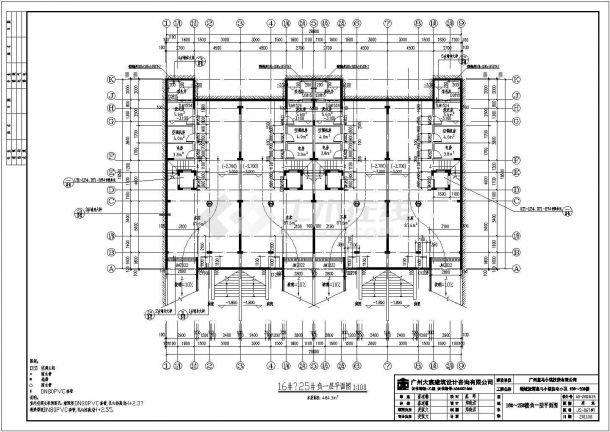 广东某三层框架结构别墅建筑方案设计图-图一