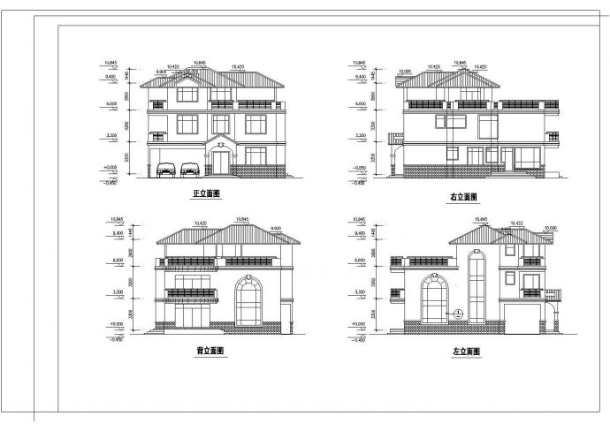 某地新农村砖混结构住宅设计方案图_图1