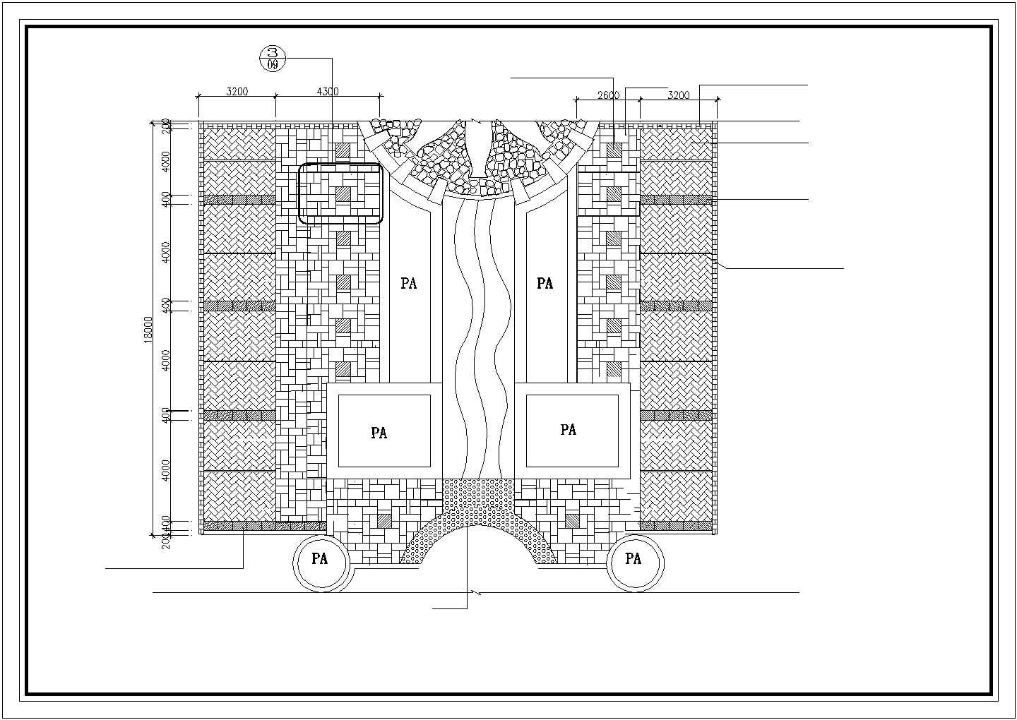 厦门旭日海湾中庭景观设计cad施工详细精美图纸