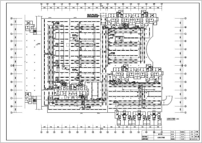 地下一层机械车库电气设计全套施工图_图1