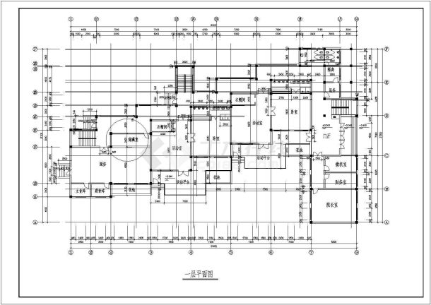 某幼儿园建筑装修全套cad施工详图-图二