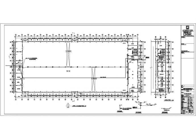 某一层大空间车间厂房电气设计施工图_图1