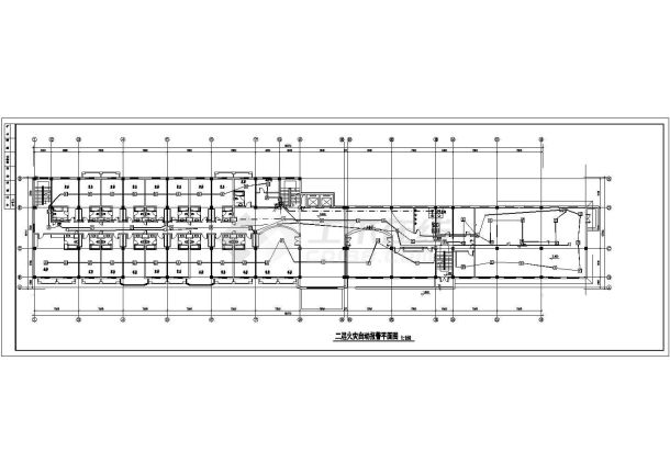 某地区某疗养院电气消防电气cad设计施工图-图二